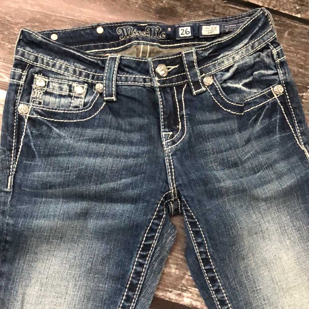Miss Me Jeans 👖 Mid-Rise Boot 🖤 Size 26